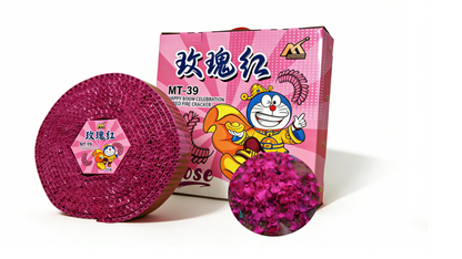 CS-012 30 FEETS CRACKERS ROSE 30尺玫瑰红（礼盒）