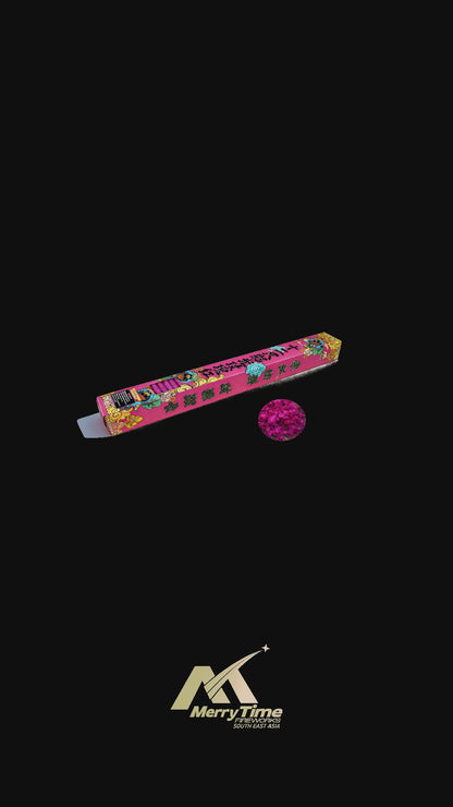 CS-08 12 FEETS CRACKERS ROSE 12尺彩光玫瑰红炮（礼盒）